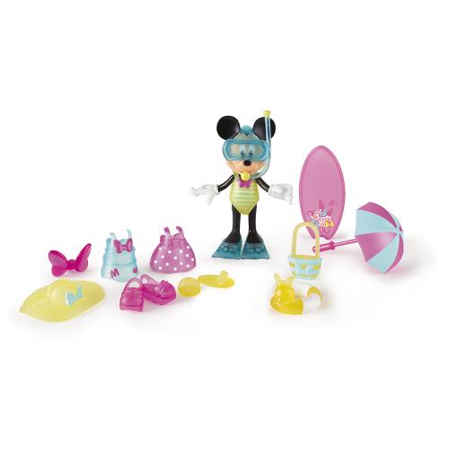 Figurine Minnie Fashionista Plage IMC Toys 15 cm
