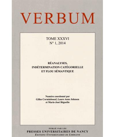 Réanalyses, indétermination catégorielle et flou sémantique