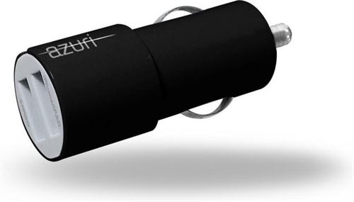 AZURI CAR CHARGER BLACK 12V 2X USB 3,4A (EXCL USB CABLE)