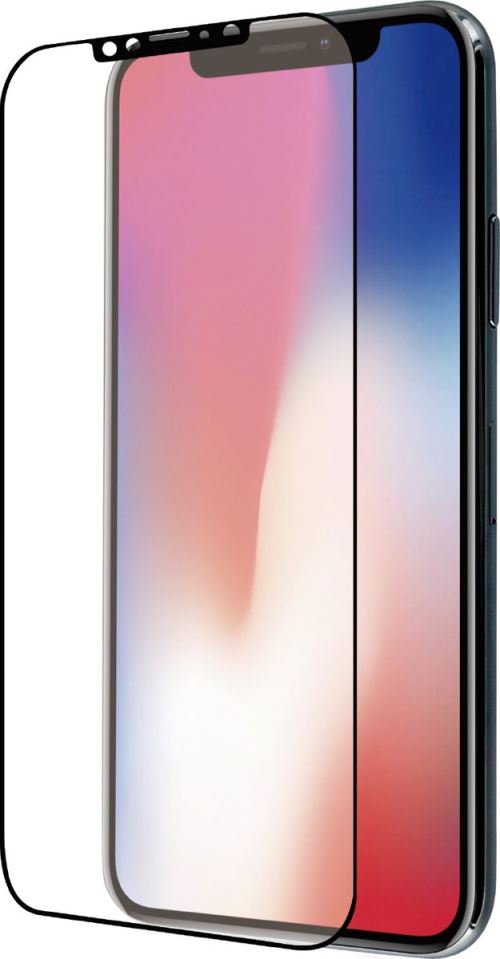 Azuri Curved Tempered Glass Black Frame iPhone X/XS