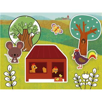 Autocollants animaux de la ferme - avec 6 décors