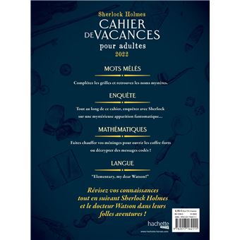 Cahier de vacances Sherlock Holmes