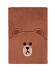 Notebook peluche A5 Line Friends Brown