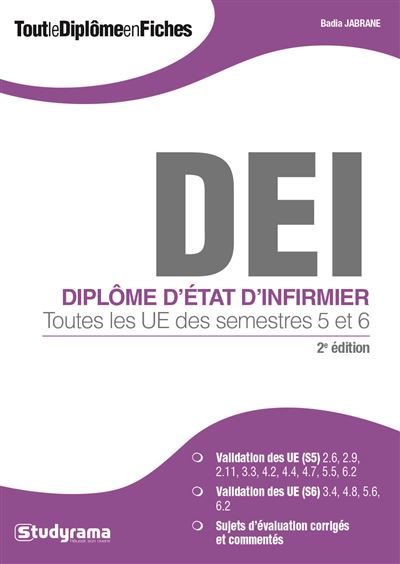 Tout le diplôme d'infirmier semestres 5 et 6