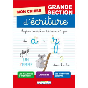 Mon cahier d'écriture GS - Éditions rue des écoles