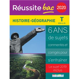 Réussite bac 2020 Histoire-géographie T ES-L-S