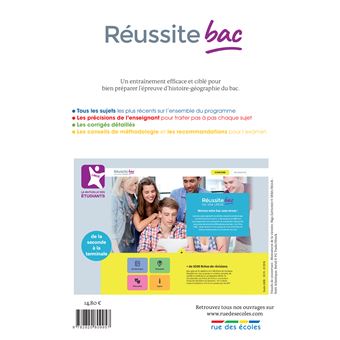 Réussite bac 2020 Histoire-géographie T ES-L-S