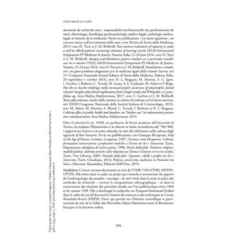 Faire parler les corps