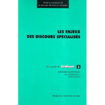 Enjeux des discours spécialisés (Les)
