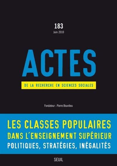 Actes de la recherche en sciences