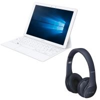 Tablette PC Samsung Galaxy TabPro S 12" Blanche + Casque Level On Bluetooth Noir+