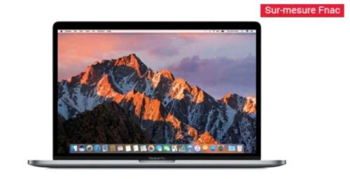 Apple MacBook Pro 15.4"" Retina avec Touch Bar 512 Go SSD 16 Go RAM Intel Core i7 quadric&oelig;ur &agrave; 2.9 GHz Gris Sid&eacute;ral Sur-mesure 2016 