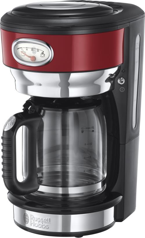 Cafetière avec jauge de temps Russell Hobbs Retro Rouge