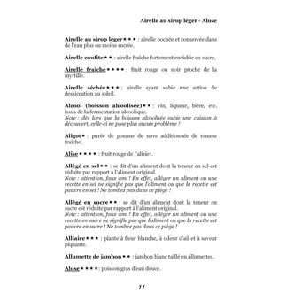 Dictionnaire alimentaire de l'infarctus du myocarde
