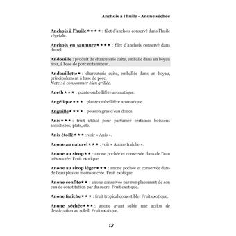 Dictionnaire alimentaire de l'infarctus du myocarde