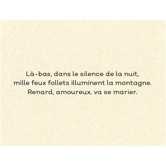 Le mariage de Renard