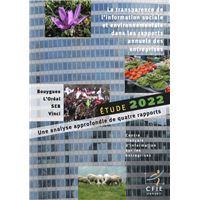 Etude 2022 sur l'information sociale et environnementale dans les rapports annuels des entreprises
