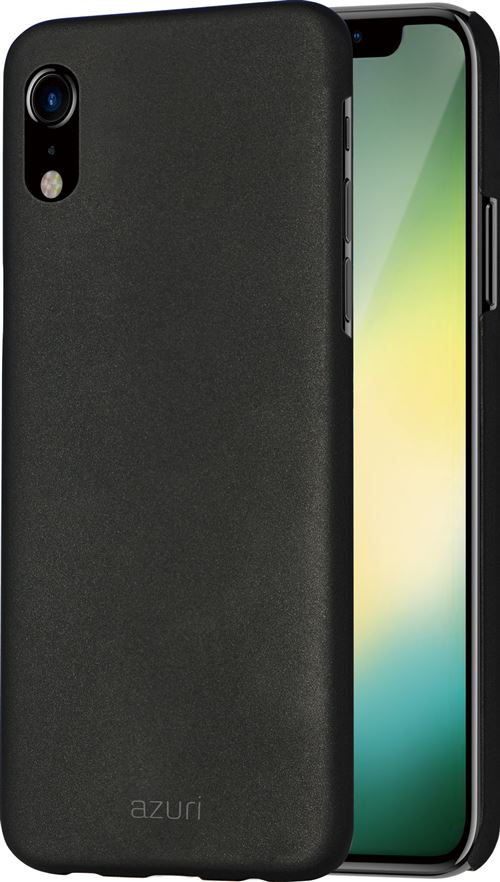 Azuri Metallic Cover Soft Touch Coating Black iPhone XR