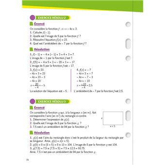 Mon Année Brevet Les fiches Maths 3e