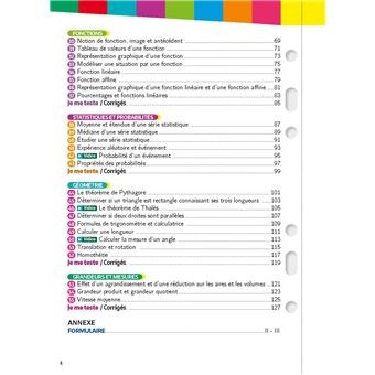 Mon Année Brevet - Les fiches Maths 3e