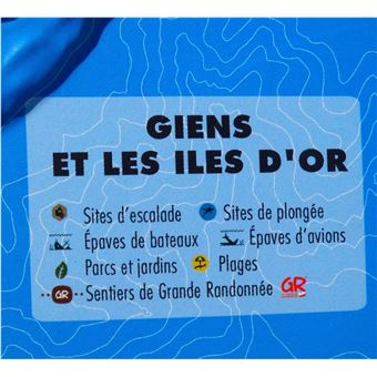 Carte en relief de Giens et les îles d'or