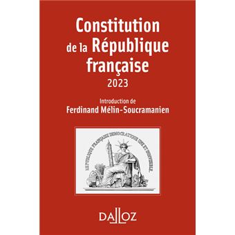 Constitution de la République française 20ed