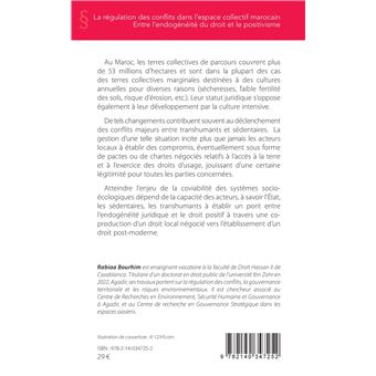 La régulation des conflits dans l'espace collectif marocain