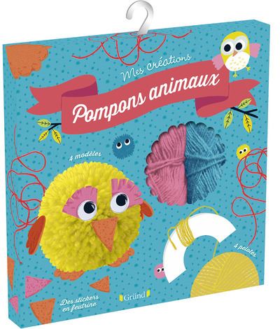 Pochette pompons animaux