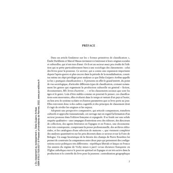 Du classement au reclassement