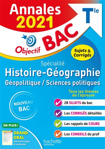 Annales Bac 2021 Spé Histoire-Géographie Term