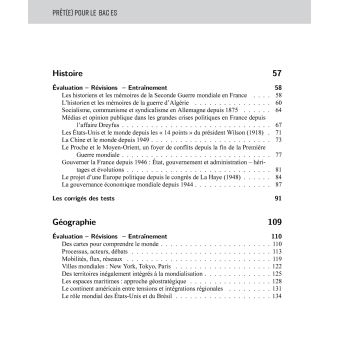 Prêt(e) pour le bac ES toutes les matières