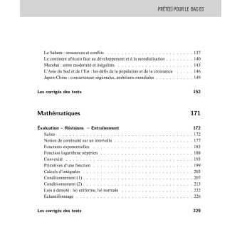 Prêt(e) pour le bac ES toutes les matières