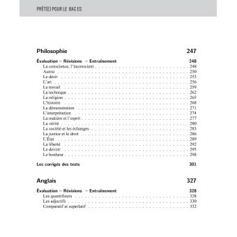 Prêt(e) pour le bac ES toutes les matières