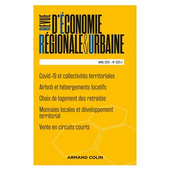 Revue d'économie régionale et urbaine Nº2/2023