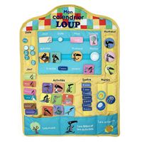 Mon calendrier en tissu Loup