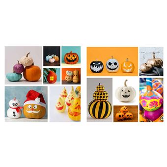 Inspiration citrouille - 25 projets de décoration avec 9 recettes de cuisine et 24 modèles de pochoi