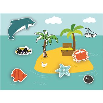 Autocollants  animaux de la mer avec 6 décors