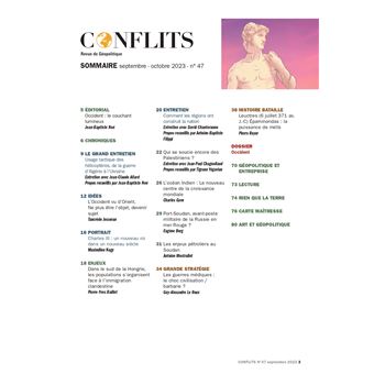 Conflits n°47 : Occident : la puissance et le doute - sept-oct 2023