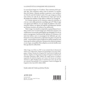 La longévité se conquiert dès l'enfance
