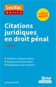 Citations juridiques en droit pénal