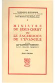 TH n°4 - Ministre de Jésus-Christ ou le sacerdoce de l'Evangile