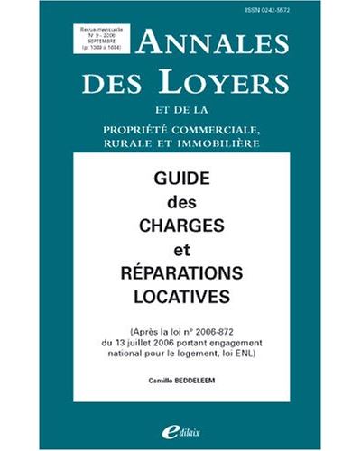 Guide des charges et réparations locatives