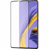 Azuri Tempered Glass met Zwarte Rand voor Samsung A51