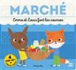 Marché Emma et Louis font les courses - Cherche ettrouve en pop-up
