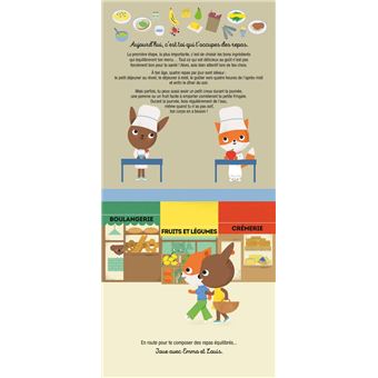 Marché Emma et Louis font les courses - Cherche ettrouve en pop-up