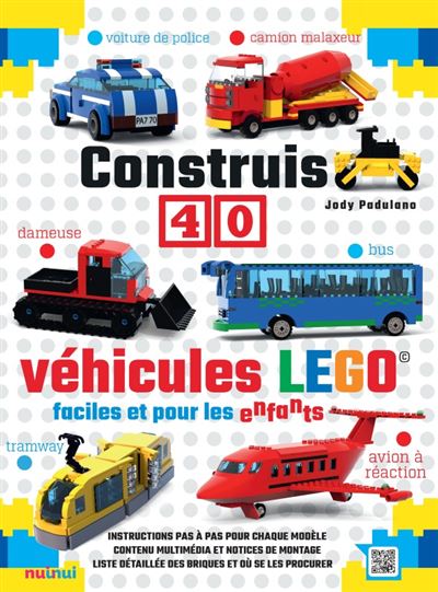 Construis 40 véhicules lego faciles et pour les enfants