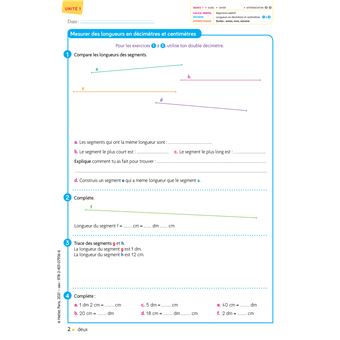 Cap Maths CE2 - Éd. 2021 - Cahier de Géométrie-mesure