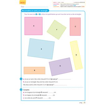 Cap Maths CE2 - Éd. 2021 - Cahier de Géométrie-mesure