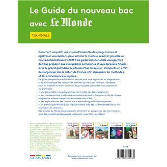 Le guide du nouveau bac avec Le Monde Terminale 2021