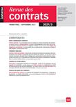Revue des contrats N°3-2021